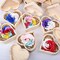 Heart-Shaped Unfinished Wooden Box Natural Pine Wood DIY Craft Wooden Boxes with Lid for Storage Crafts